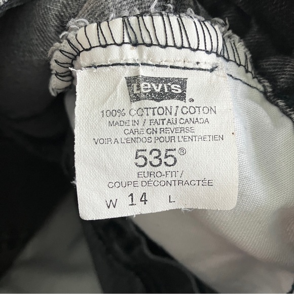 Vintage Levi's Black Faded Bermuda Long Walking Denim Festival Shorts - Picture 6 of 7